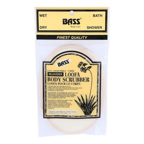 Natural Loofah Bath And Body Hand Pad 1 Count by Bass Brushes
