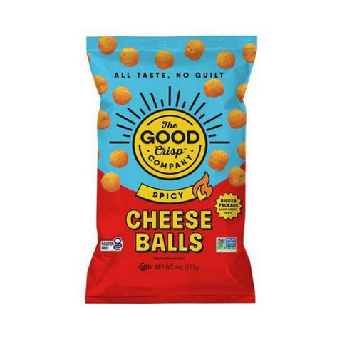 Spicy Cheese Balls 4 Oz by The Good Crisp Company