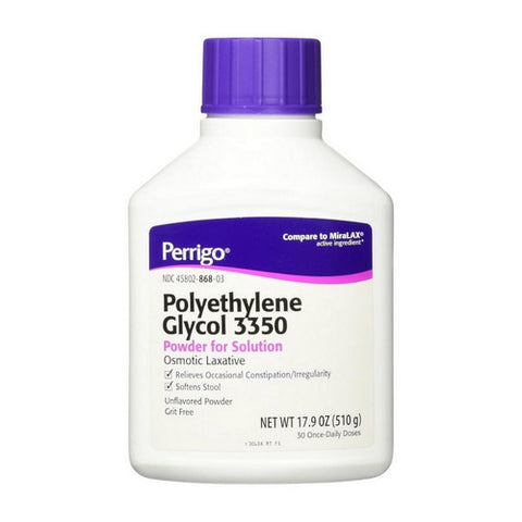 Polyethylene Glycol 3350 Powder 17.9 Oz by Perrigo