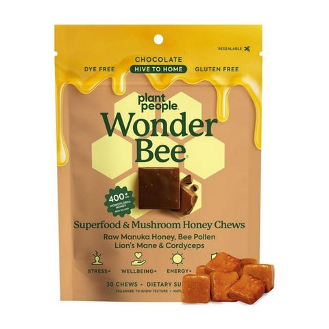 WonderBee Mushroom Chocolate Chews 30 Gummies by Plant People