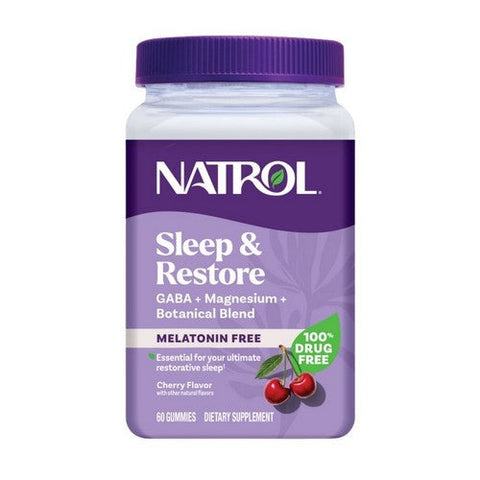 Natrol, Sleep And Restore Gummies With Melatonin Cherry, 60 Count