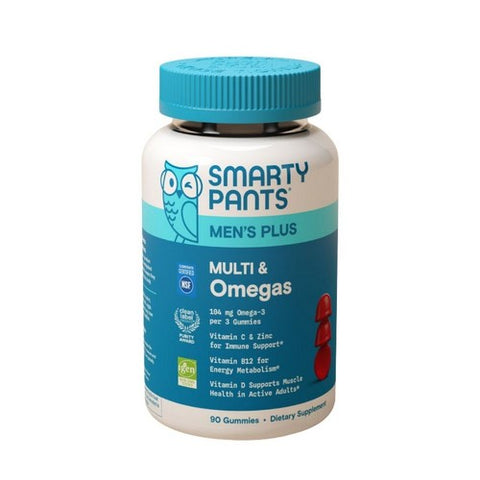 Men's Plus Multivitamin And Omegas 90 Gummies by SmartyPants