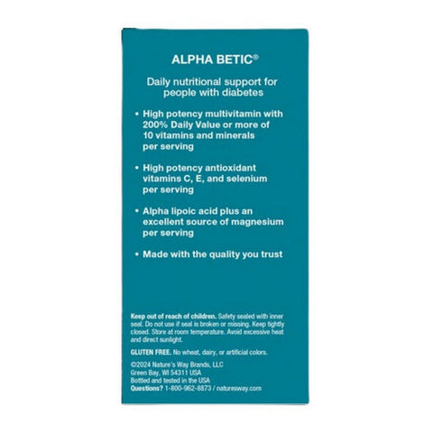 Nature's Way, Alpha Betic Multivitamin, 30 Tabs Nature's Way