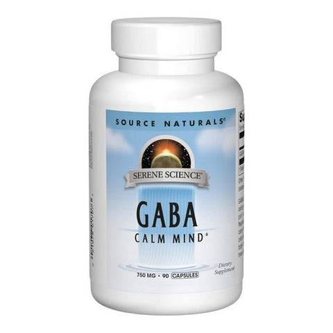 Source Naturals, Gaba, 750 mg, 90 Caps