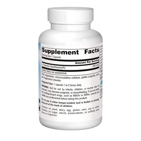 Source Naturals, L-Theanine, 200 mg, 30 Caps