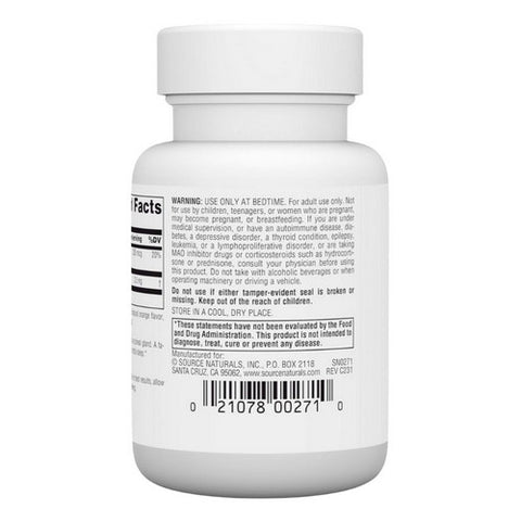 Source Naturals, Sleep Science Melatonin Orange, 2.5 mg, Sublingual Orange 60 Tabs