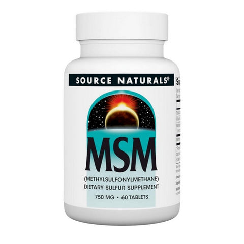 Source Naturals, MSM (Methylsulfonylmethane) with Vitamin C, 750 mg, 60 Tabs