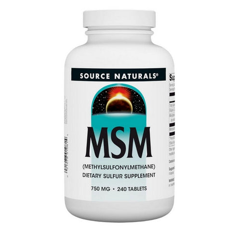 Source Naturals, MSM (Methylsulfonylmethane) with Vitamin C, 750 mg, 240 Tabs