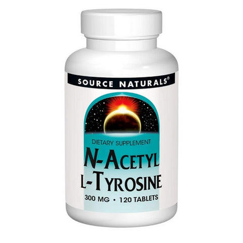 Source Naturals, N-Acetyl L-Tyrosine, 300 mg, 120 Tabs