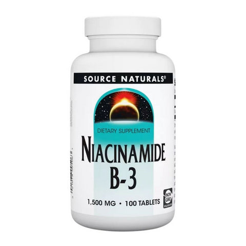 Source Naturals, Niacinamide B-3, 1500 mg, 100 Tabs