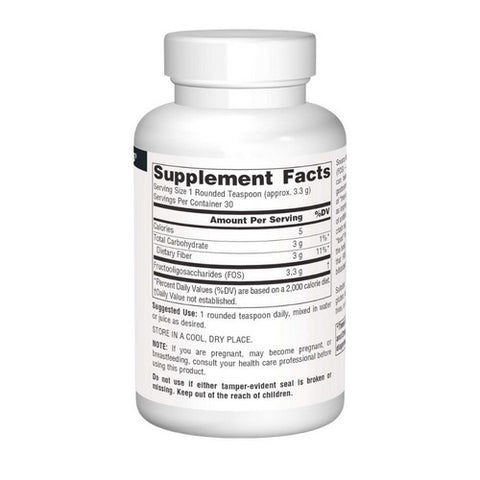 Source Naturals, Nutraflora Fos Probiotic Enhancer, 1000 gm, 3.53 Oz, Powder