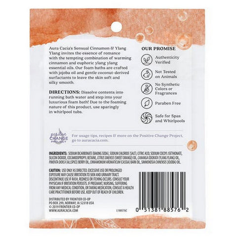 Aura Cacia, Aromatherapy Foam Bath, Cinnamon Ylang 2.5 oz