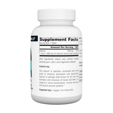 Source Naturals, Calcium, 200 mg, 100 Tabs
