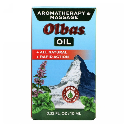 Olbas, Aromatherapy And Massage Oil, 10cc 0.32 Oz