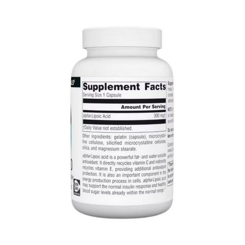 Source Naturals, Alpha Lipoic Caps, 300 mg, 120 Caps