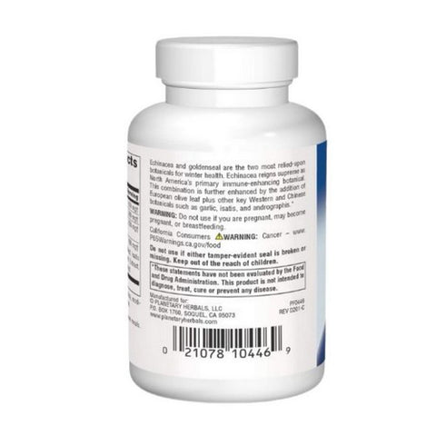 Planetary Herbals, Echinacea-Goldenseal, with Olive Leaf 60 Tabs