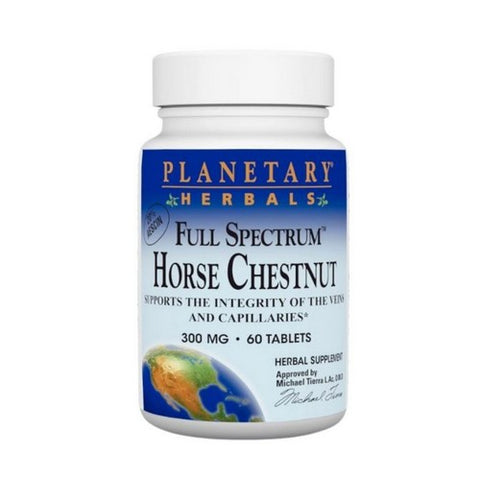 Planetary Herbals, Full Spectrum Horse Chestnut, 300 mg, 60 Tabs