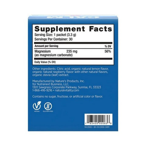 Natural Vitality, Natural Calm Packets Raspberry Lemon, Raspberry Lemon 30 Pkts