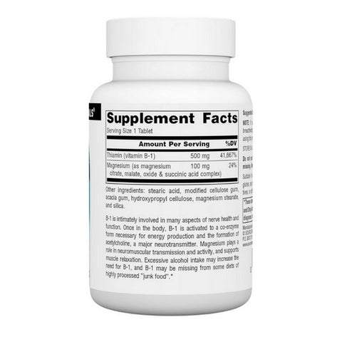 Source Naturals, B-1, 500 mg, 50 Tabs