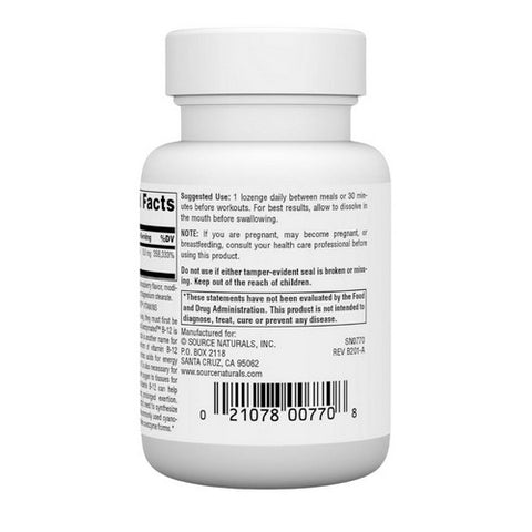 Source Naturals, Dibencozide Sublingual, 10000 mcg, 60 Tabs