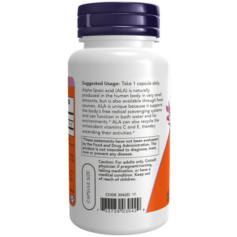 Now Foods, ALPHA LIPOIC ACID, 250 mg, 60 Caps
