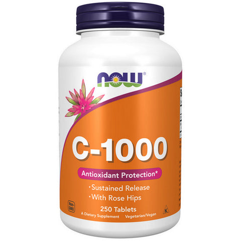Now Foods, Vitamin C-1000 Sustained Release Tablets, 250 Tabs
