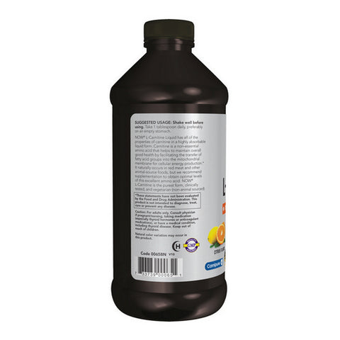 Now Foods, L-Carnitine-Liquid-Citrus, 1000 mg, 16 OZ