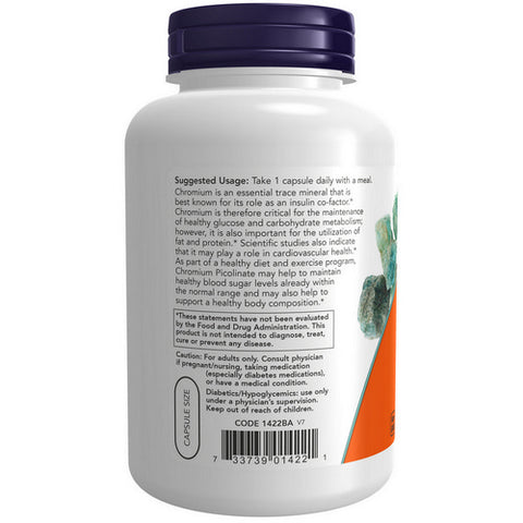 Now Foods, Chromium Picolinate, 200 Mcg, 250 Veg Caps