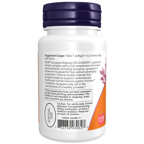 Now Foods, Lycopene, 20 mg, 50 Softgels