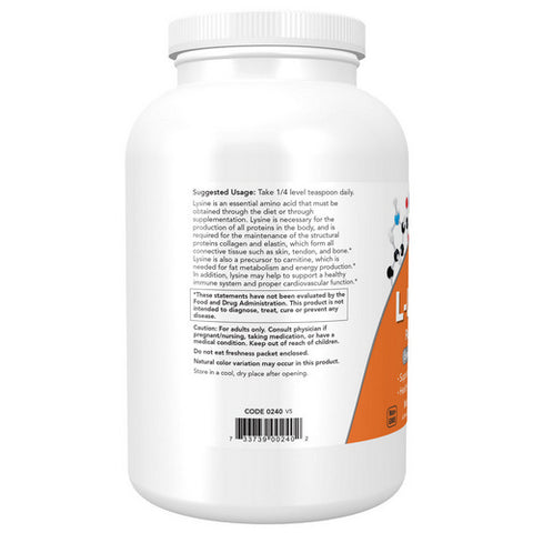 Now Foods, L-Lysine Powder, POWDER, 1 Lb