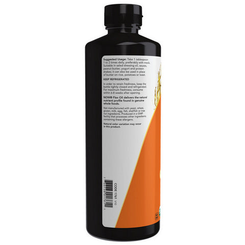 Now Foods, Organic Flax Seed Oil, 24 oz