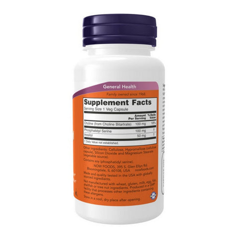 Now Foods, Phosphatidyl Serine, 100 mg, 60 Vcaps