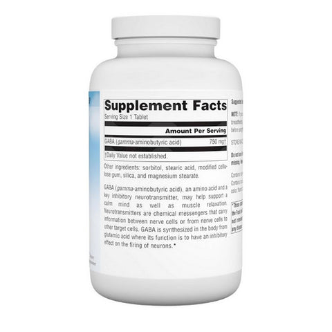 Source Naturals, Gaba, 750 mg, 180 Tabs