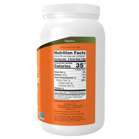 Now Foods, Psyllium Husks Whole, 24 OZ