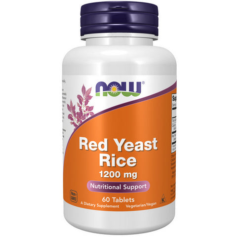Now Foods, Red Yeast Rice Extract, 1200 mg, 60 Tabs
