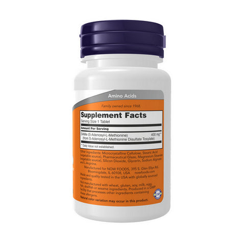 Now Foods, Sam-E, 400 mg, 30 Tabs