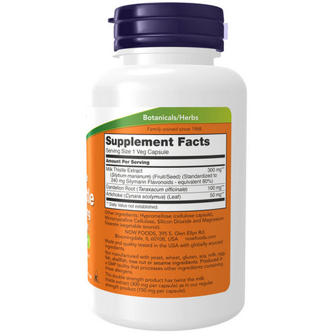 Now Foods, Silymarin Double Strength, 300 mg, 100 Veg Caps