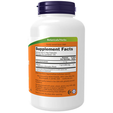 Now Foods, Valerian Root, 500 mg, 250 Caps