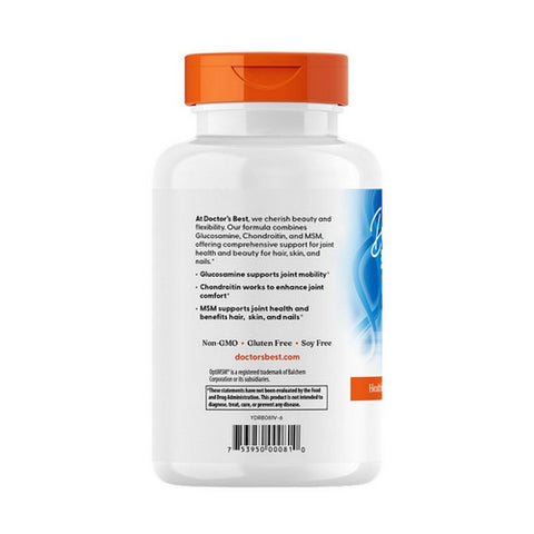 Doctors Best, Glucosamine Chondroitin MSM with OptiMSM, 240 Caps