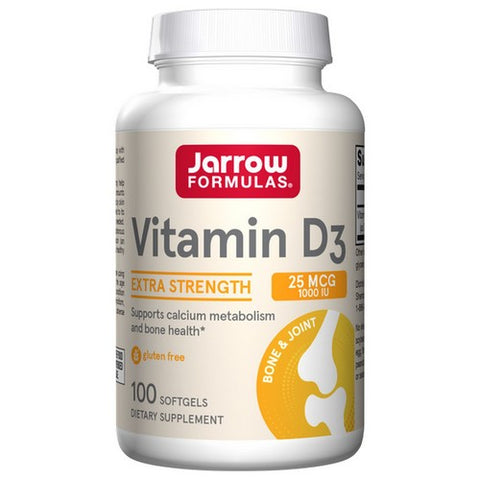 Jarrow Formulas, Vitamin D3, 1000 IU, 100 Sftgels