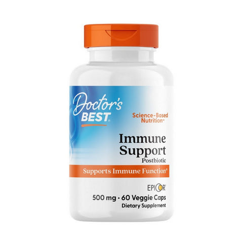 Doctors Best, Immune Support Postbiotic Epicor, 500 Mg, 60 Veggie Caps