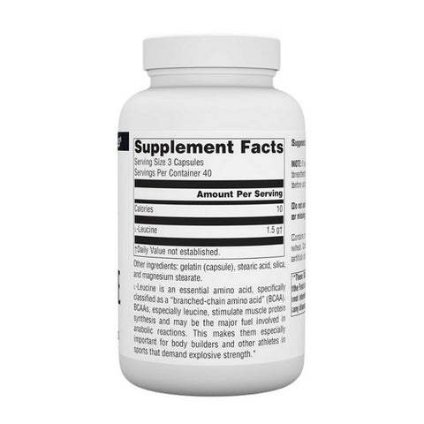 Source Naturals, L-Leucine, Caps 120 Tabs