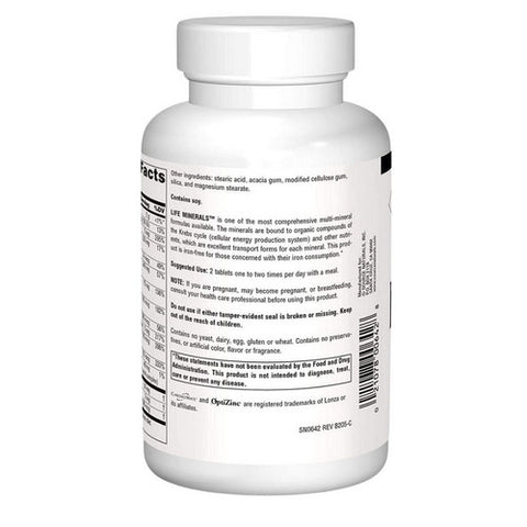 Source Naturals, Life Minerals No Iron, 120 Tabs