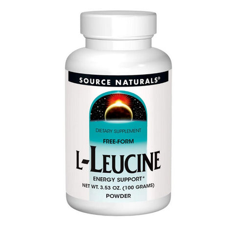 Source Naturals, L-Leucine, Powder 100 gm 3.53 Oz