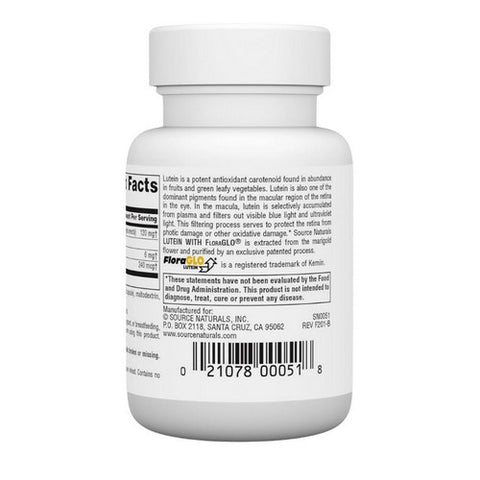 Source Naturals, Lutein, 6 mg, 45 Caps