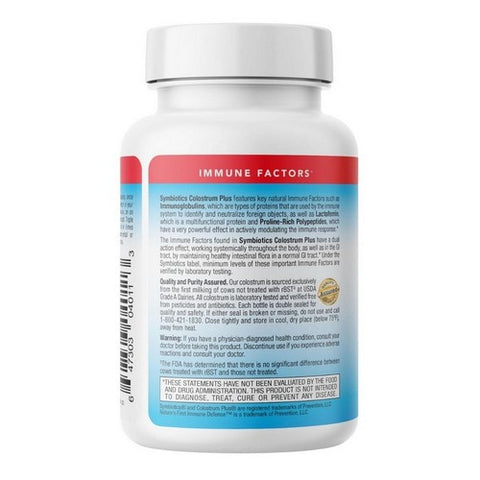 Symbiotics, Colostrum Plus with Bio-Lipic, 60 Caps