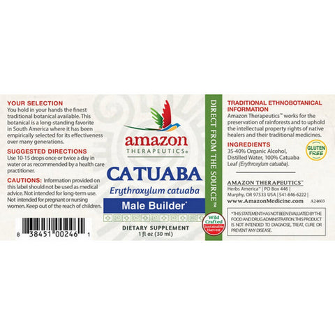 Amazon Therapeutic Laboratories, Catuaba Liquid Extract, 1 Oz