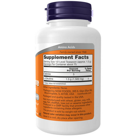 Now Foods, L-Citrulline, 4 Oz