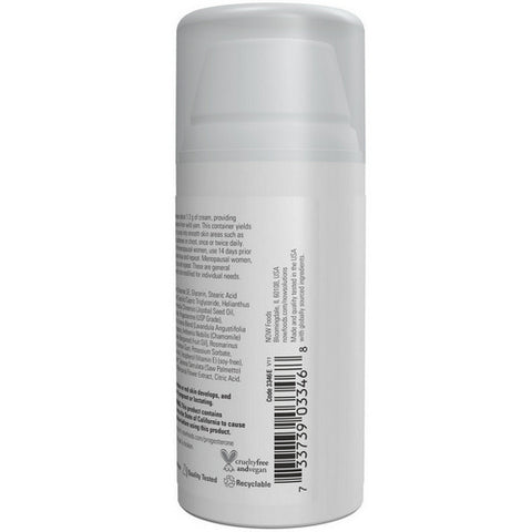 Now Foods, Natural Progesterone Balancing Skin Cream with Lavender, 3 Oz