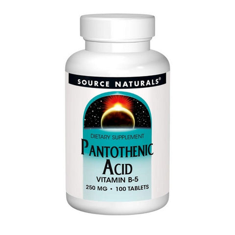 Source Naturals, Pantothenic Acid, 250 mg, 100 Tabs